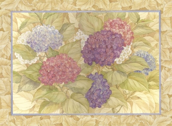 Heirloom Hydrangeas Rug by Paul Brent