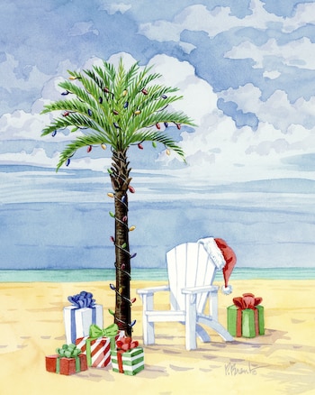 Christmas on the Beach by Paul Brent