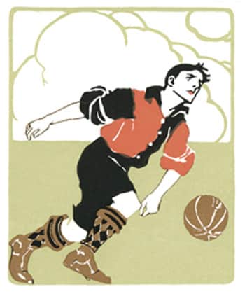 Soccer Art Nouveau