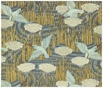 Birds Reeds and Flowers Rug Kit