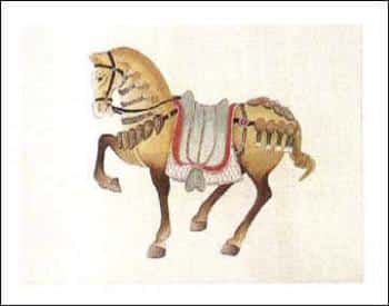 Four Carousel Horses (Set of Four)
