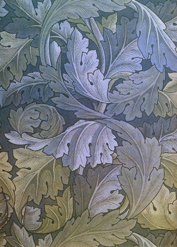 Blue Acanthus Rug Kit by William Morris (with silk threads)
