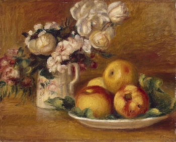 Apples and Flowers by Renoir