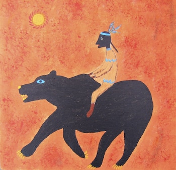 Indian and Bear by Richard Chalmers