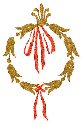 Gold Wreath Ornament Kit