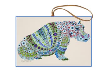 Hippo Luggage ID or Gift Tag Kit by Close, Tina