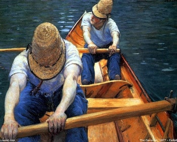 The Oarsman by Caillebotte