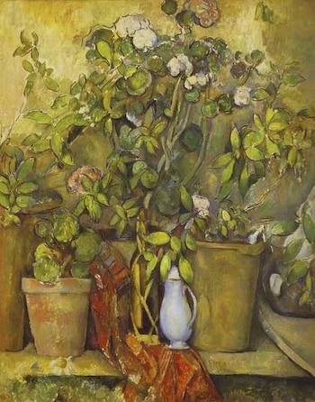 Flowerpot  Still Life by Cezanne