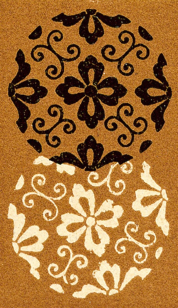 Chinese Flower Medallion Rug or Wall Hanging