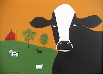 Cow at Sunset by Richard Chalmers