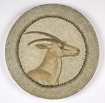 Ancient Gazelle Mosaic Rug