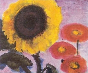 Sunflower and Poppies Kit by Emil Nolde