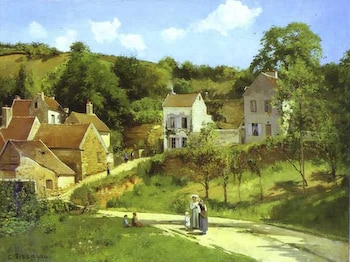 L'Hermitage by Pissarro