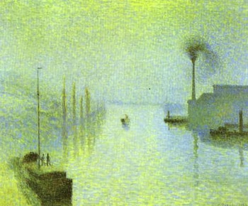 Lacroix Island, Rouen by Pissarro