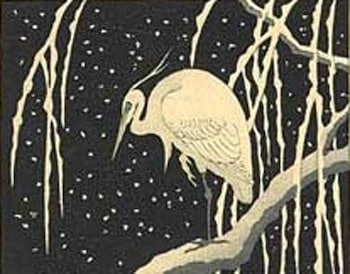 Snowy Egret Kit by Ohara Shôson