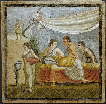 Love Scene Mosaic Tapestry