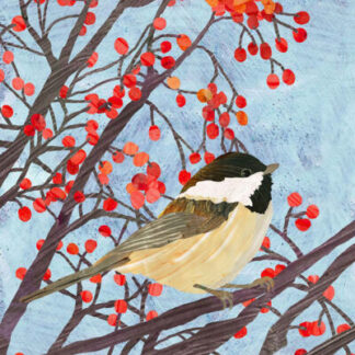Chickadee Needlepoint Canvas by Two Can Art