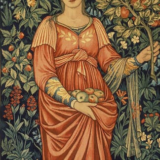 Pomona Goddess of Flowering Plants Needlepoint Canvas by William Morris