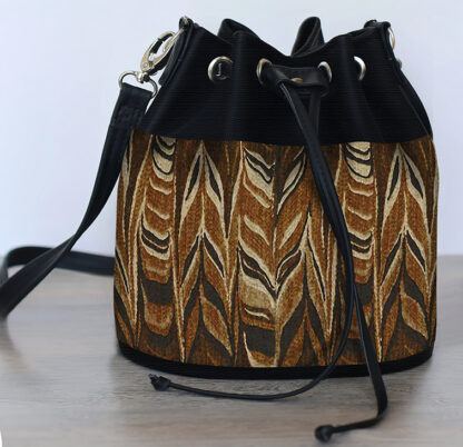 African Flame Stitch Needlepoint Bucket Bag Kit - The Art Needlepoint  Company