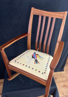 Margaret's beautiful seat cushion!