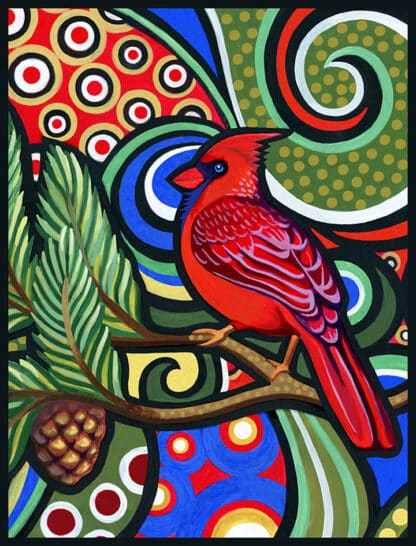 Cardinal Needlepoint Kit by Daniella Willett-Rabin - The Art