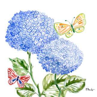 Hydrangeas and Butterfly Needlepoint Kit by Paul Brent