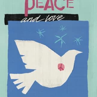 Peace and Love Needlepoint Kit For Beginners by Ken Hurd