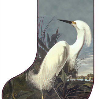 Snowy Egret Christmas Stocking Needlepoint Kit