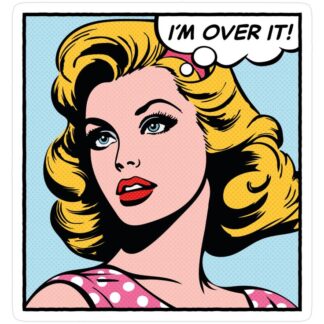 I'm Over It Needlepoint Canvas