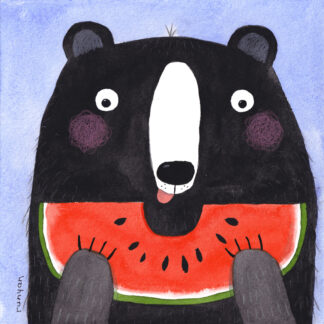 Watermelon Snack Needlepoint Kit by Terry Runyan