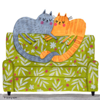Cuddle Couch Needlepoint Kit by Terry Runyan