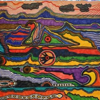 Southwest Landscape Needlepoint Canvas On Sale by Paul Hait