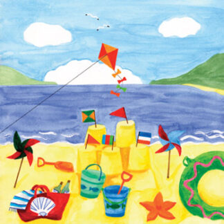 Summer Sandcastles Needlepoint Kit for the Beginner