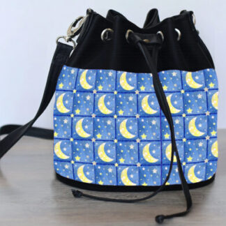 Moon and Stars Bucket Bag Needlepoint Kit by Two Can Art