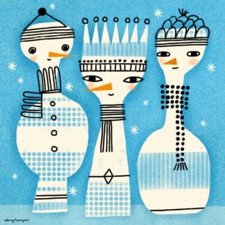 Strange Snowpeople Needlepoint Kit by Terry Runyan