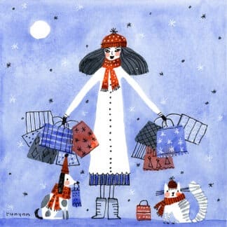Shopping Needlepoint Canvas by Terry Runyan