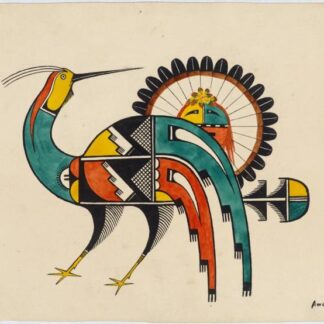 Mythical Bird Needlepoint Canvas by Awa Tsireh