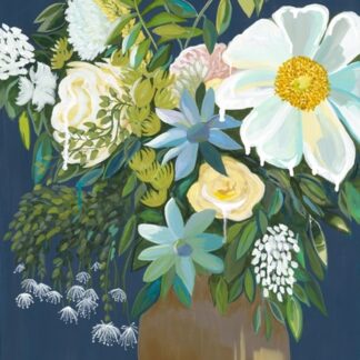 Midnight Flowers Needlepoint Kit by Fab Funky