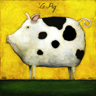 Le Pig Needlepoint Kit by Dan Kessler