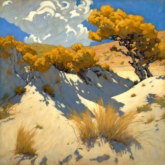 Biggest Dune of All Needlepoint Canvas by Jef Bourgeau