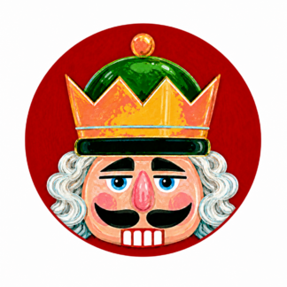 Nutcracker Christmas Ornament Needlepoint Canvas