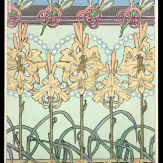 Art Nouveau Floral Needlepoint Canvas