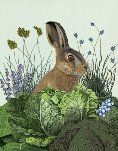 Cabbage Patch Rabbit II Needlepoint Kit by Fab Funky