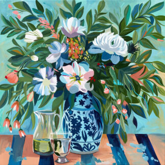 Summer Bloom Needlepoint Canvas by Fab Funky