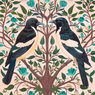 Magpie Tree Needlepoint Canvas by Fab Funky