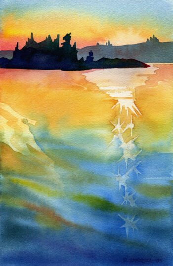 Sun and Sparkles Needlepoint Canvas by Dianne Bersea