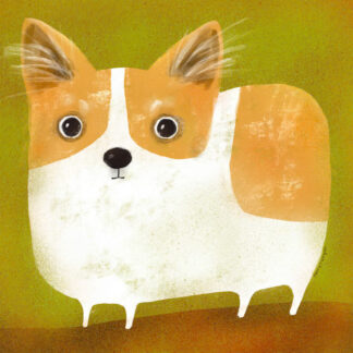 Corgi Needlepoint Canvas by Terry Runyan For the Beginner