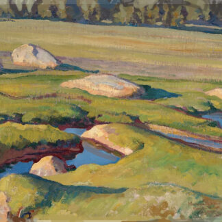 Quiet Landscape Needlepoint Canvas by Joel Schechter