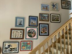 Jan's Needlepoint Art Wall
